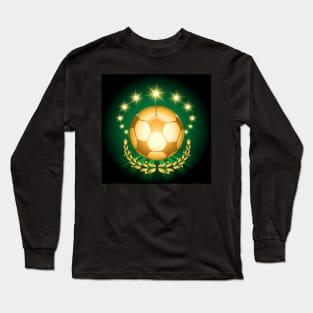 Golden Soccer Ball Long Sleeve T-Shirt